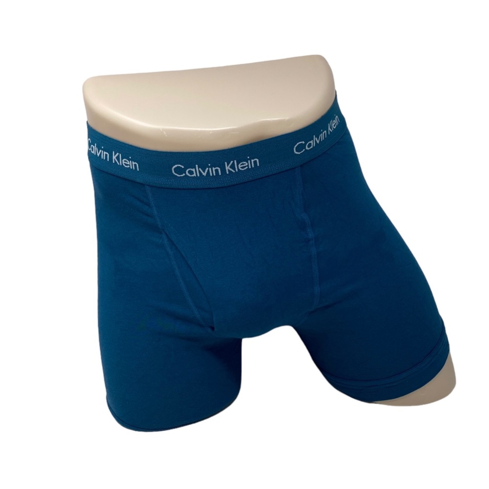 Calvin Klein Men Underwear 5 Pack Boxer Brief Cotton Stretch Green Red NB3395905 - Picture 4 of 7